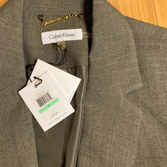 NWT Calvin Klein suit brown size 8 / 12. - Picture 11 of 11